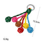 Keypus - Colorful Round Nylon Woven Ball Bag Charm