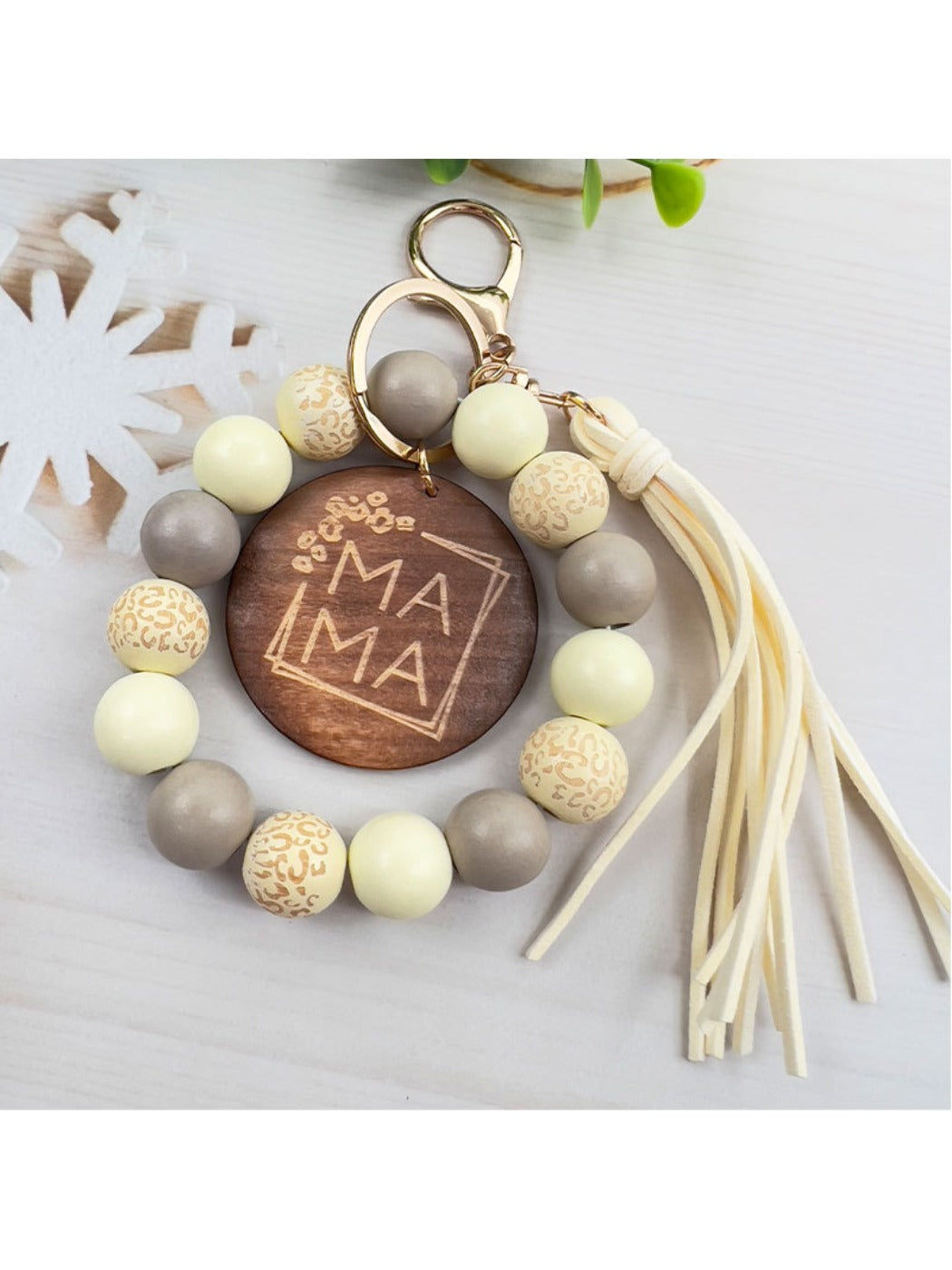 Keypus - Stylish Floral Tassel Keychain