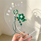 Keypus - PVC Flower Charm Woven Cord Bag Keychain