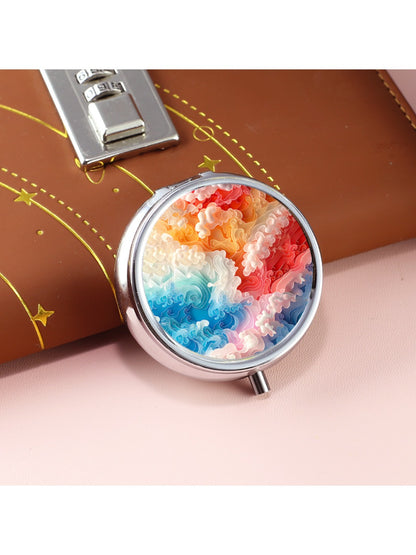Mirroray - Cute Triple Compartment Round Compact Mirror