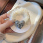 Gifty - Heart Bow Fabric Elastic Scrunchie