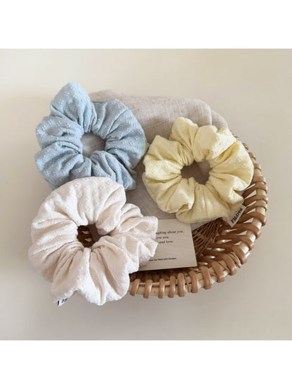 Gifty - Polyester Textured Knit Elastic Scrunchie