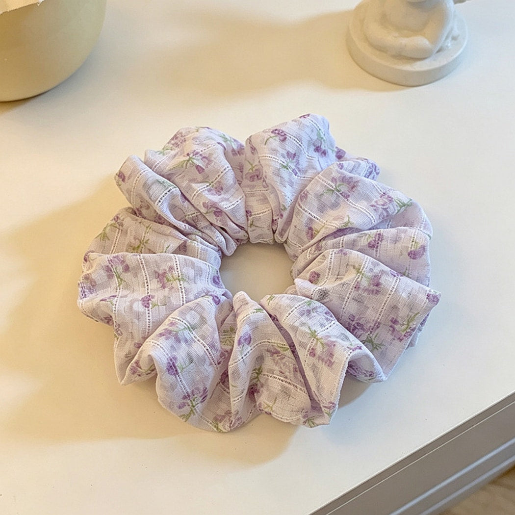 Gifty - Floral Print Elastic Scrunchie