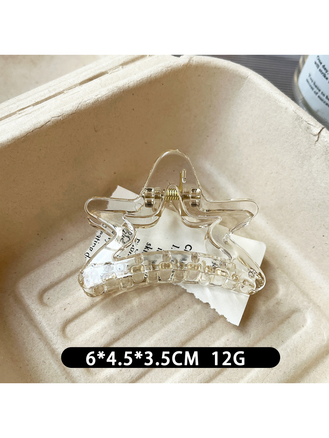 Beau - Simple Small Star Shape Plastic Claw Clip