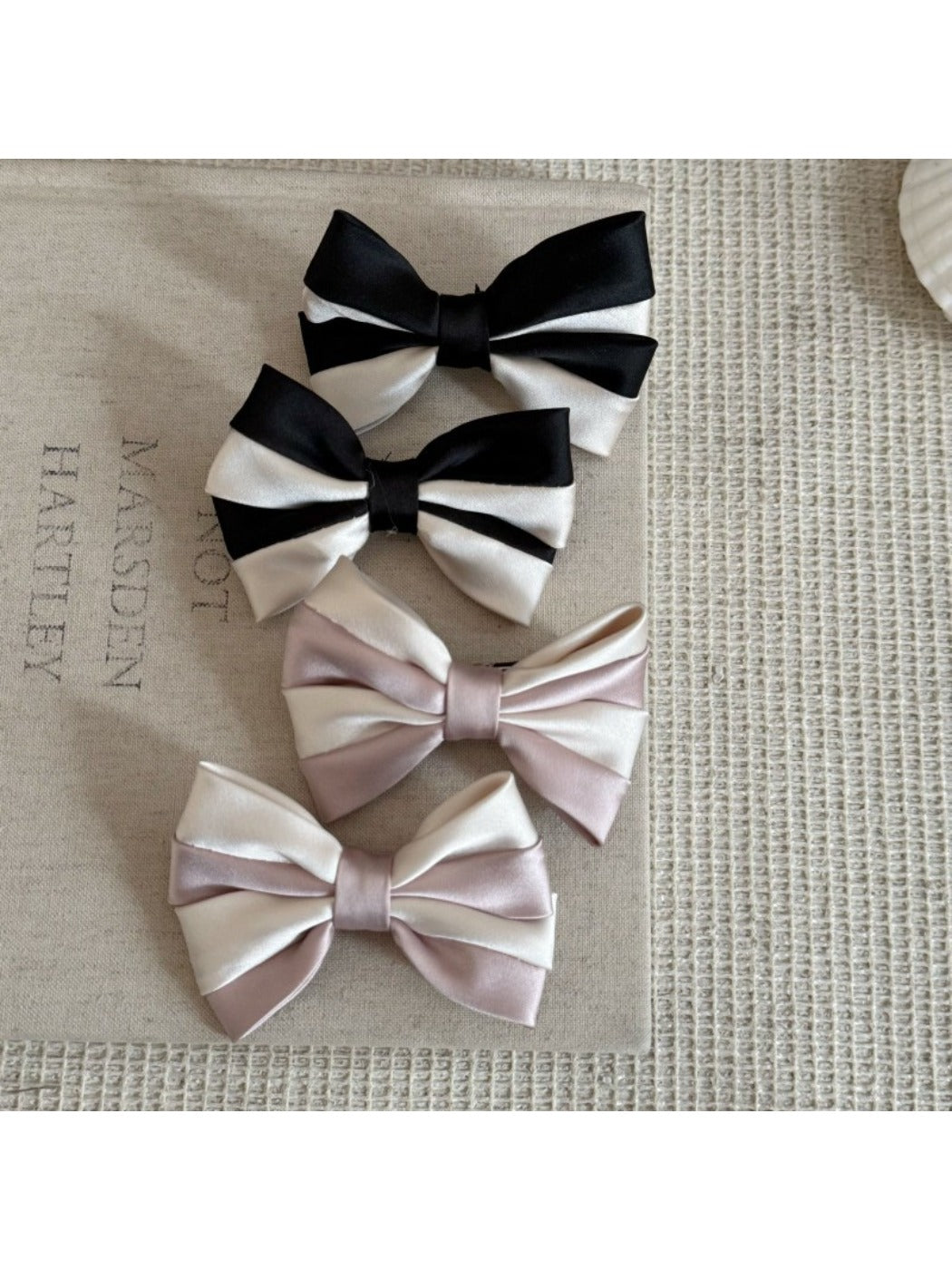 Beau - Elegant Two Tone Bow Hair Clip