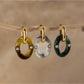 Earedge - Vintage Ombré Hoop Drop Earrings