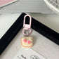 Keypus - Cartoon Strawberry Pastry Bag Charm Keychain