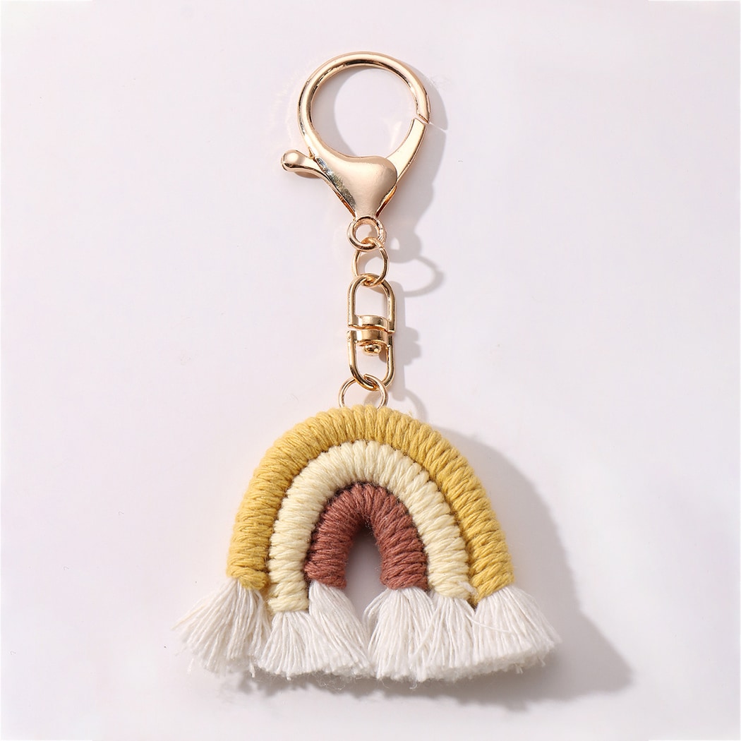 Keypus - Cute Rainbow Fringe Keychain