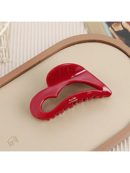Beau - Open Heart Pattern Hair Claw Clip