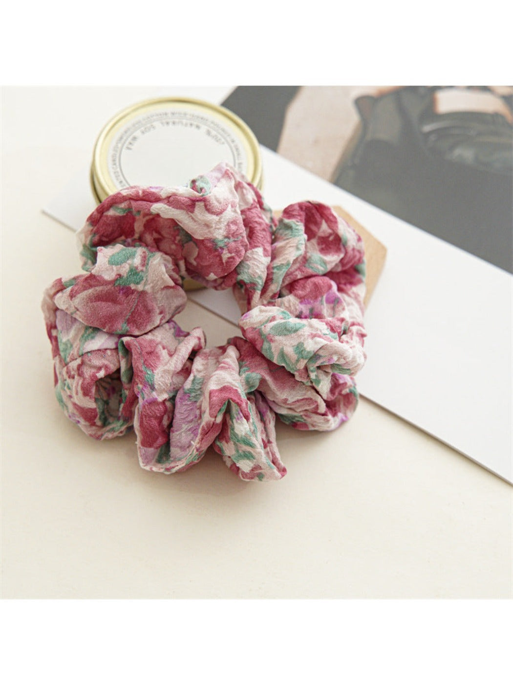 Gifty - Oil Painting Floral Gradient Scrunchie