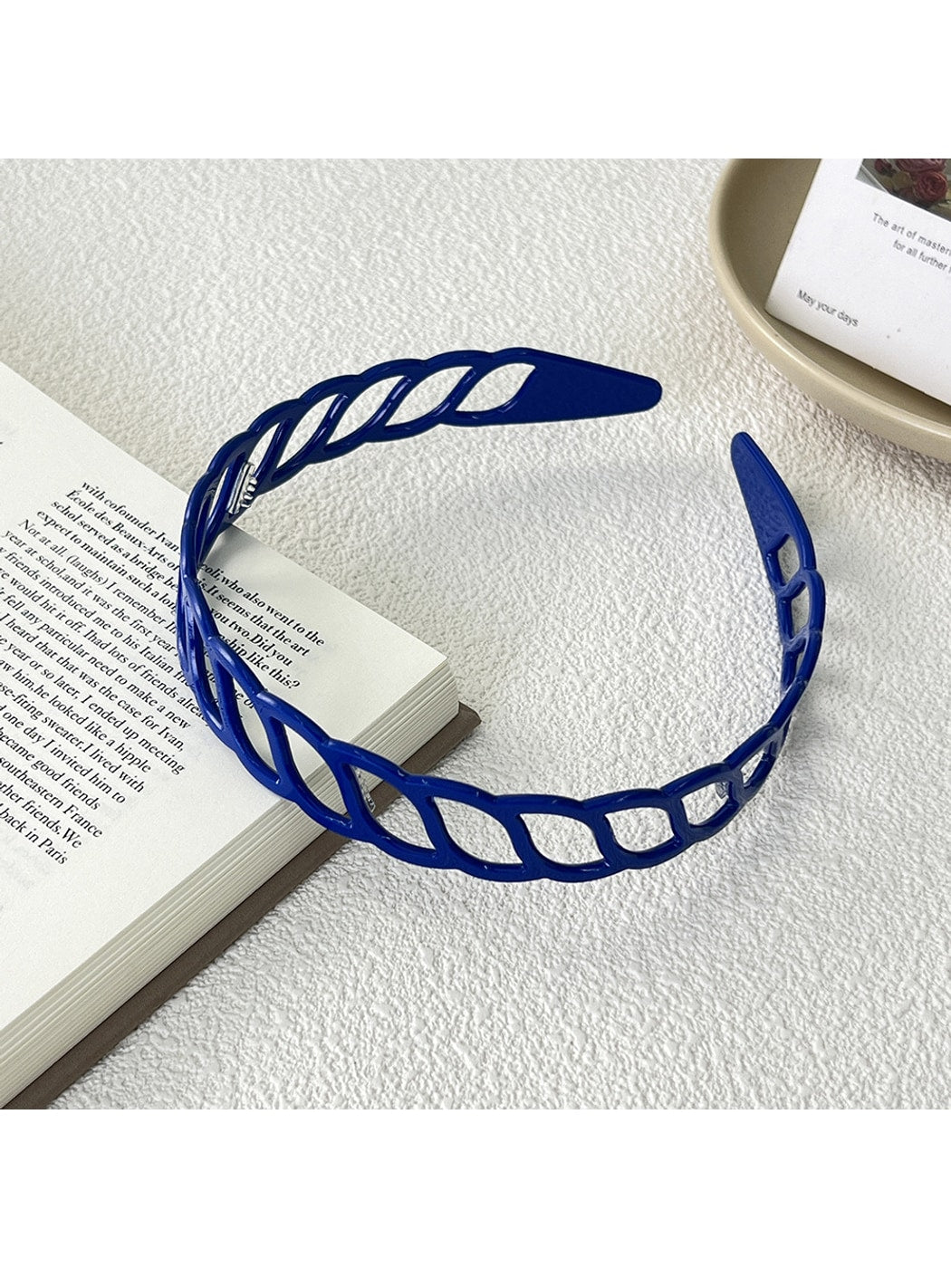 Gifty - Minimal Hollow Lattice Acetate Fiber Headband