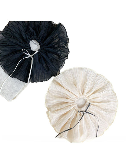 Gifty - Black Crinkle Scrunchie Hair Ties