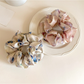 Gifty - Ink Wash Floral Print Scrunchie