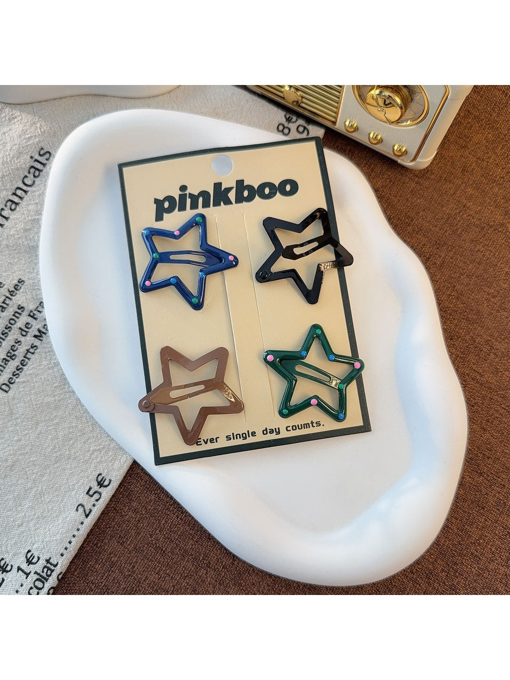 Beau - Sweet Style Star Snap Alloy Hair Clip