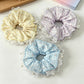 Gifty - Polyester Star Print Lace Edge Scrunchie
