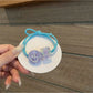 Gifty - Smiley Face Plaid Printed Ponytail Hair Tie