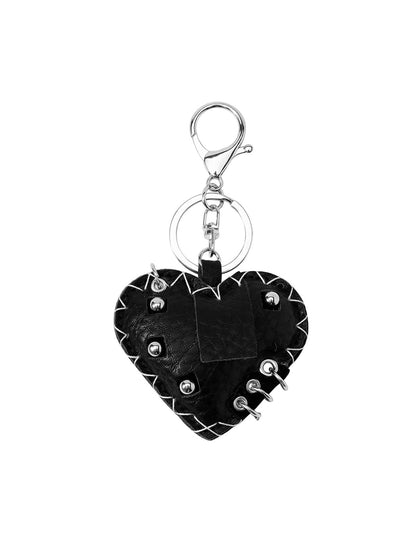 Keypus - Y2K Punk Heart Key Ring Pendant Keychain
