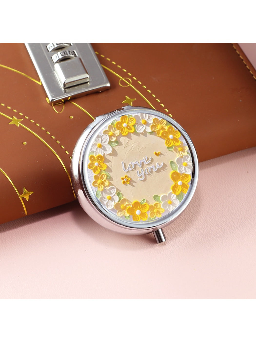 Mirroray - Three Compartment Round Vanity Mirror