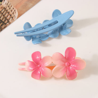 Beau - Gradient Flower Duckbill Side Hair Clip