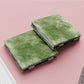 Mirroray - Green Textured Pattern Square Compact Mirror