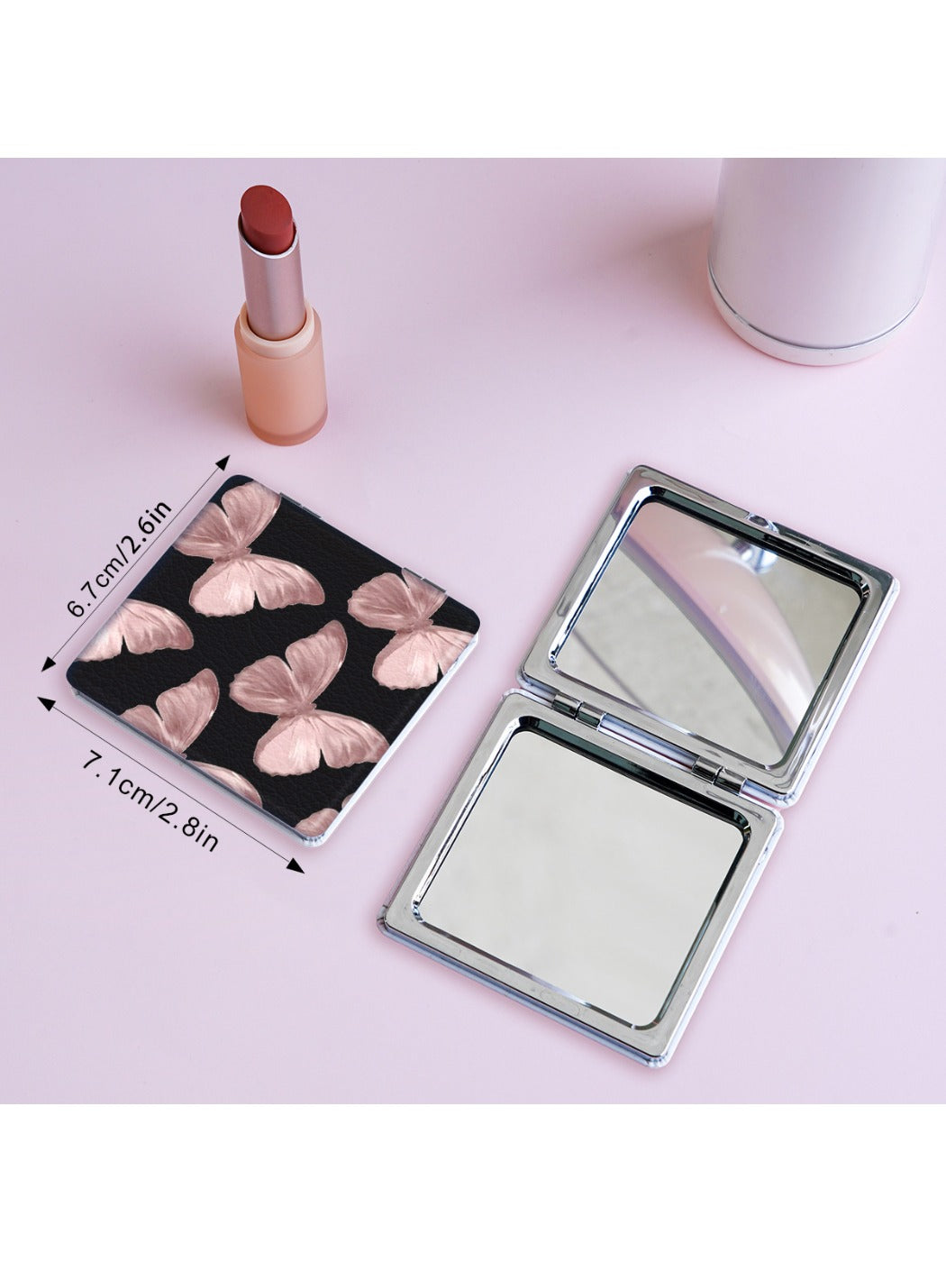 Mirroray - Simple Butterfly Design Folding Makeup Mirror