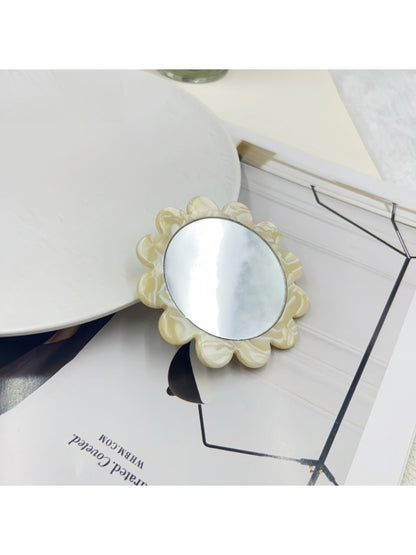 Mirroray - Acetic Acid Plate Sunflower Small Round Mirror