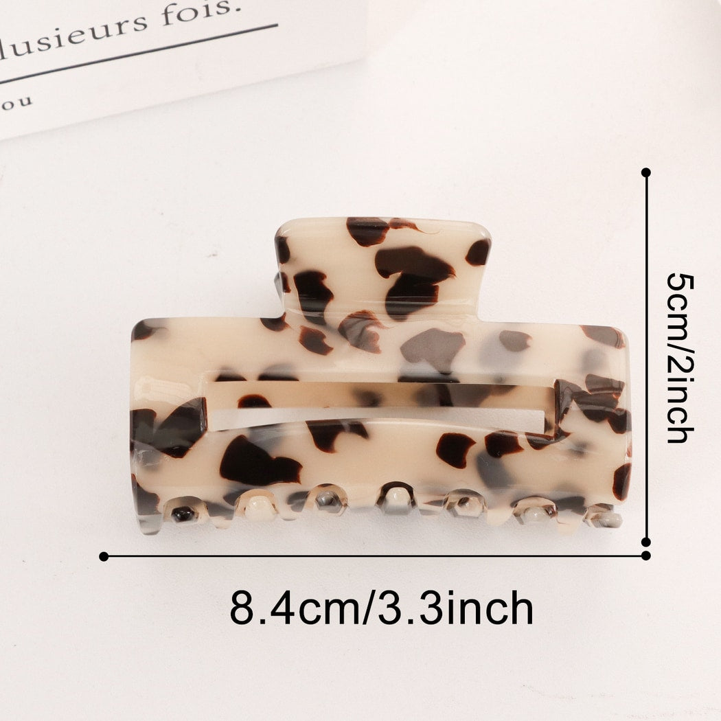 Beau - Minimalist Rectangle Openwork Claw Clip