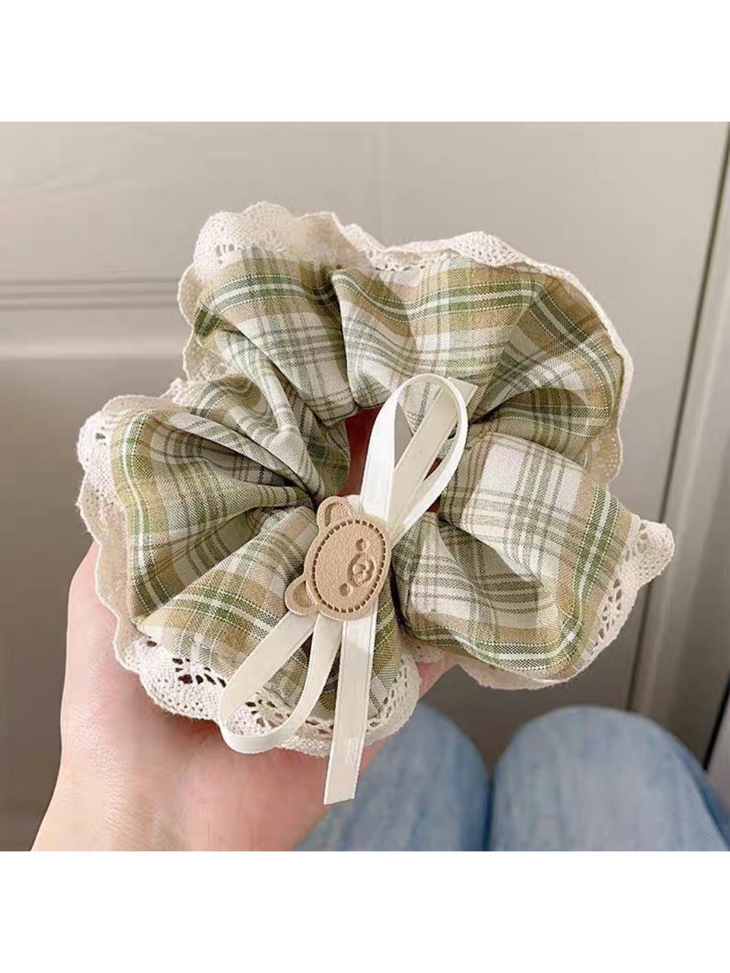 Gifty - Sweet Plaid Lace Hair Ties