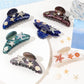 Beau - Ocean Acrylic Hair Claw with Rhinestones