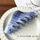 Beau - Glossy Plaid Acetate Hair Claw Clip
