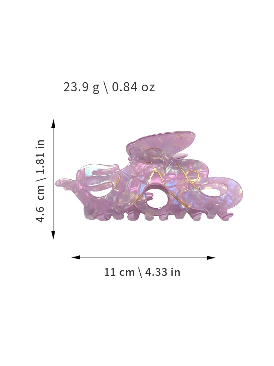 Beau - Glitter Colorful Octopus-Shaped Hair Clip
