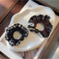 Gifty - Plaid Polyester Fabric Elastic Scrunchie
