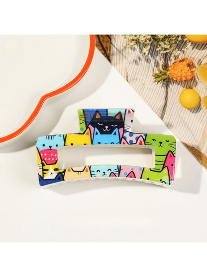 Beau - Cat Pattern Anti-Slip Shark Hair Clip