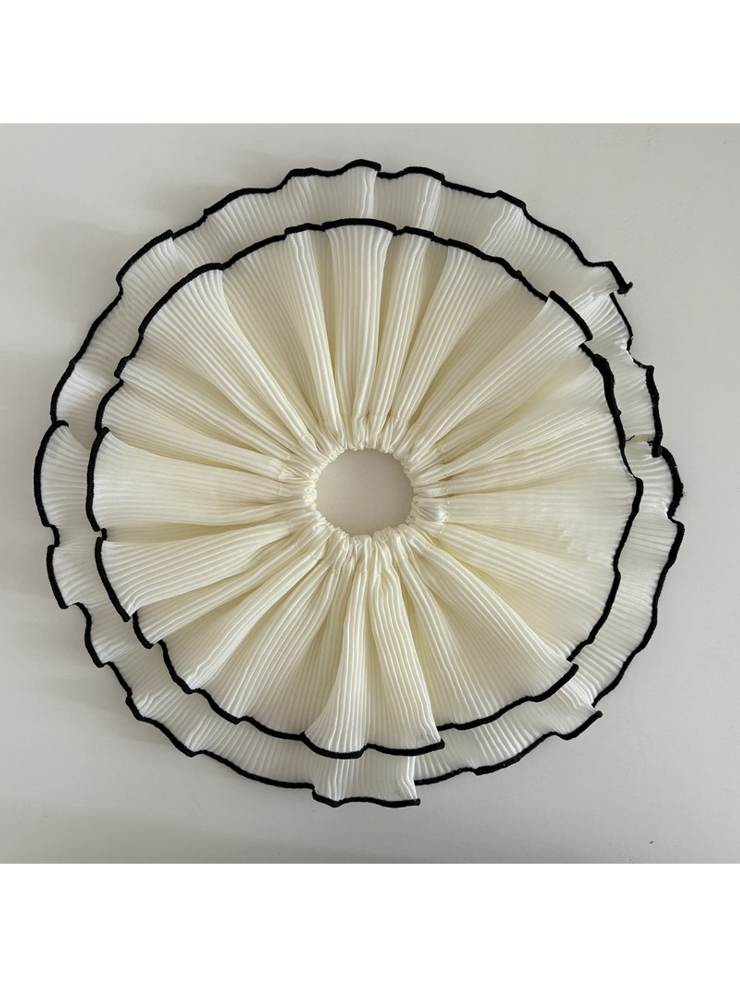 Gifty - Double Layer Ruched Polyester Scrunchie