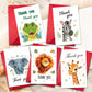 Carduria - Sweet Animal Pattern Greeting Card