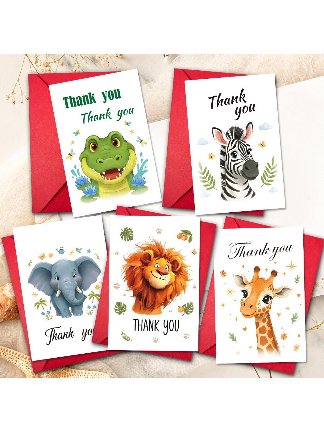 Carduria - Sweet Animal Pattern Greeting Card