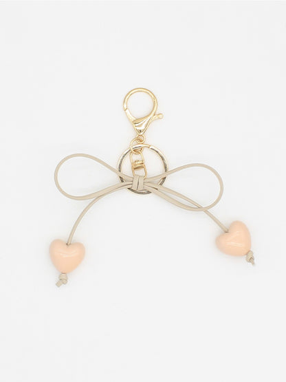 Keypus - Cute Heart Bow Keychain