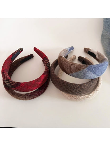Gifty - Vintage Plaid Hair Hoop