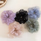 Gifty - Polyester Mesh Beaded Detail Scrunchie