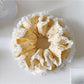 Gifty polka dot double layer lace scrunchie displayed with matching accessories
