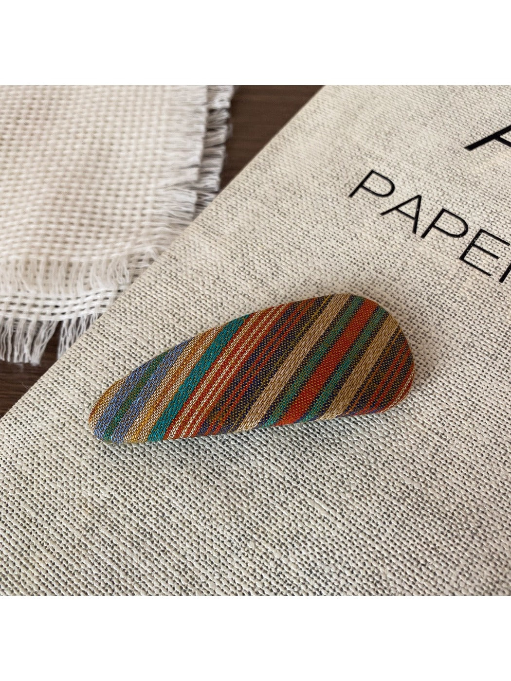 Beau - Vintage Striped Hair Clip