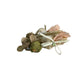 Side view of Beau 3D flower shaped hair clip highlighting clip mechanism