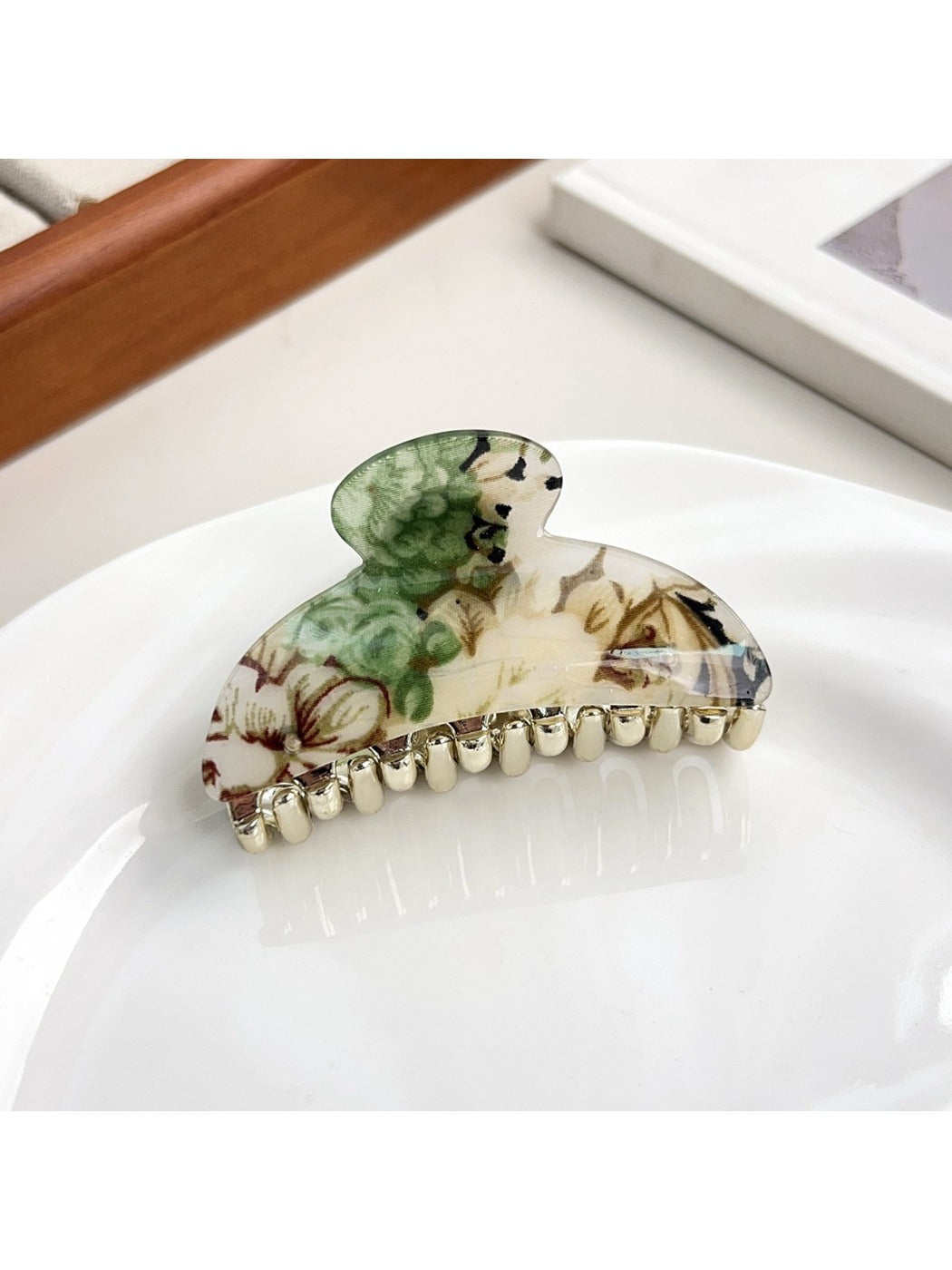Beau - Spring Summer Floral Hair Claw Clip