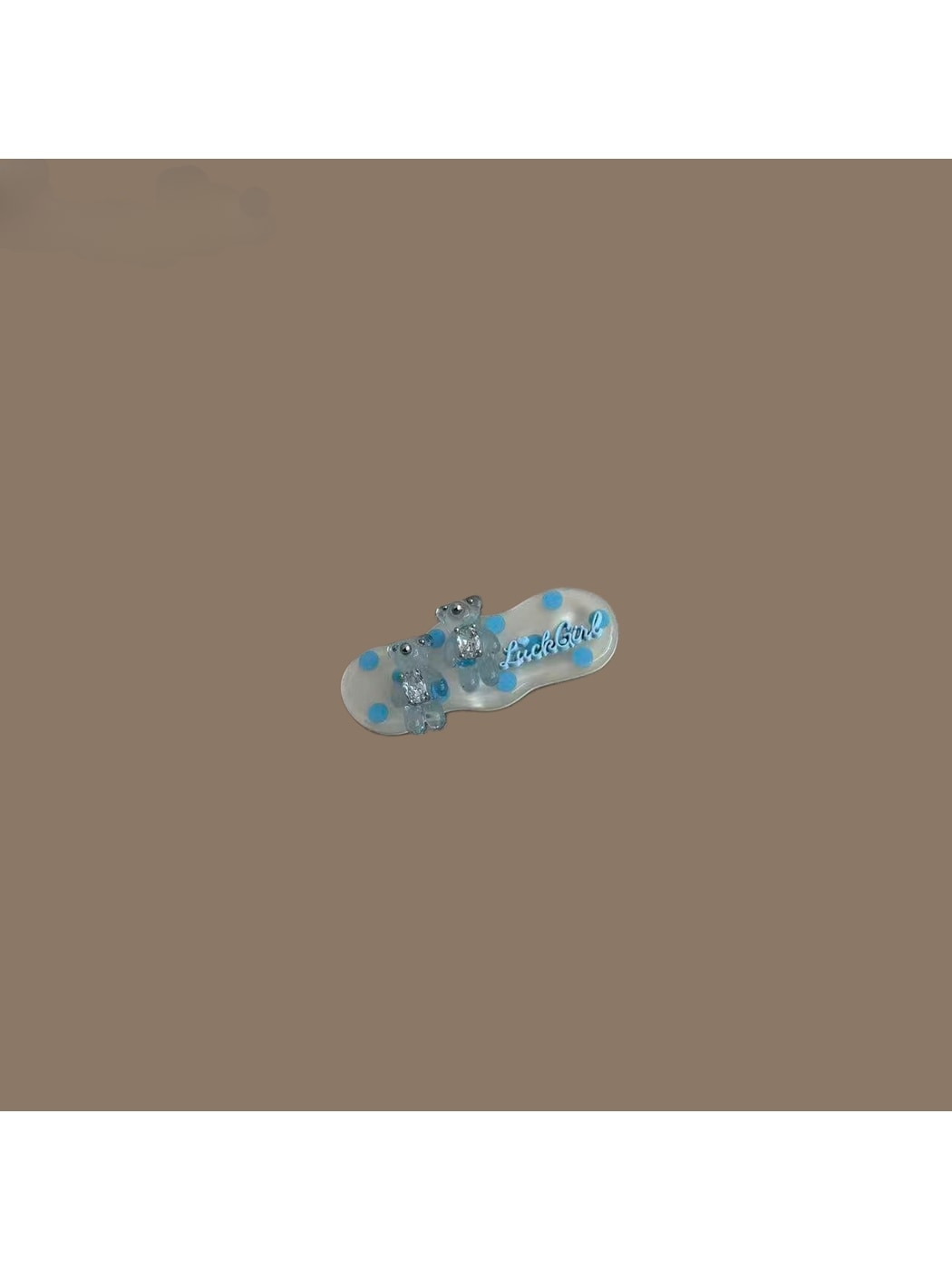 Beau - Plastic Alloy Bear Hair Barrette Clip