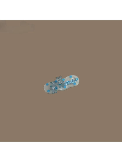 Beau - Plastic Alloy Bear Hair Barrette Clip