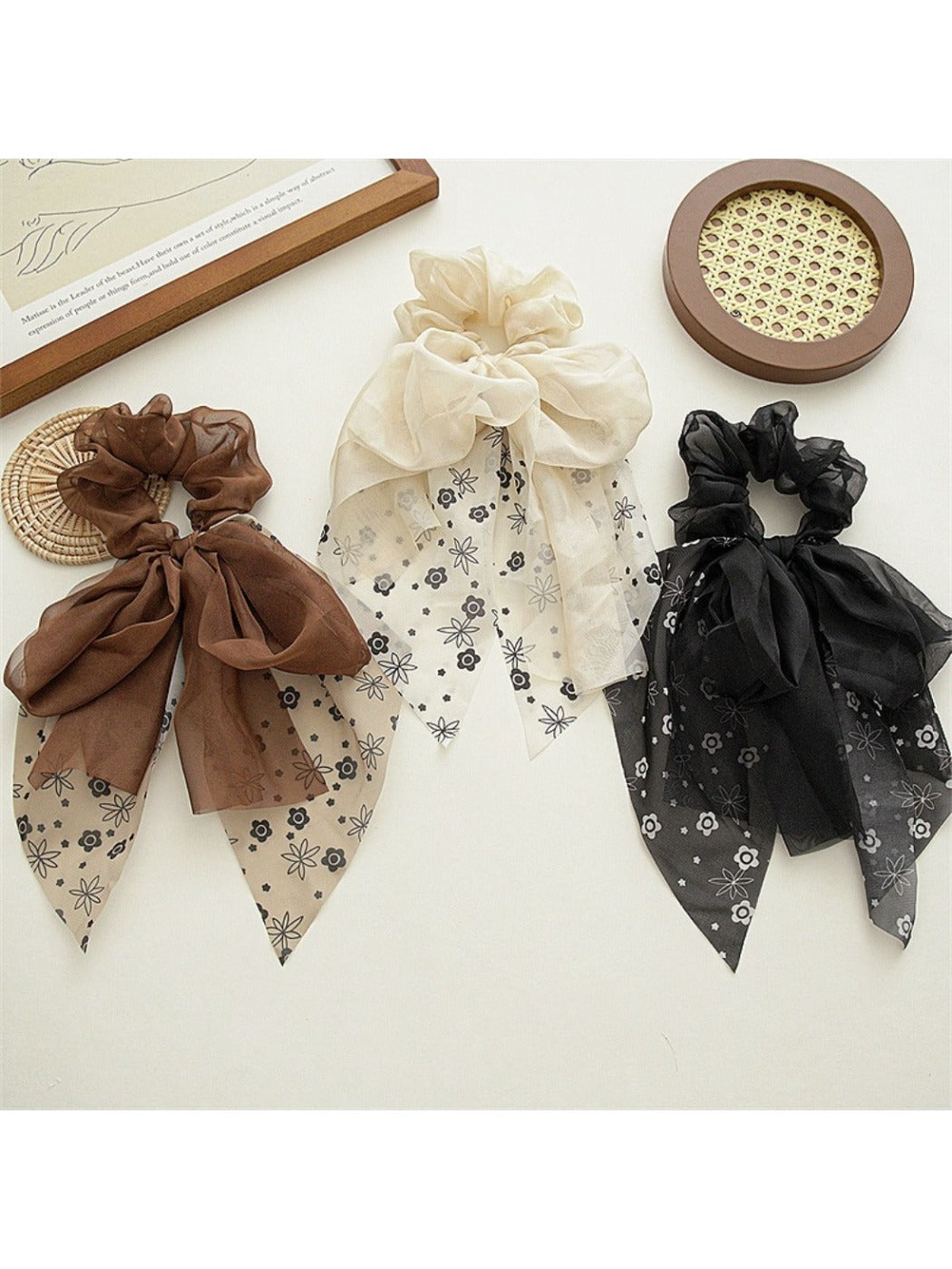 Gifty - Summer Chiffon Mesh Bow Hair Tie