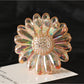 Beau - Flower Shaped Decorative Plastic Alloy Claw Clip