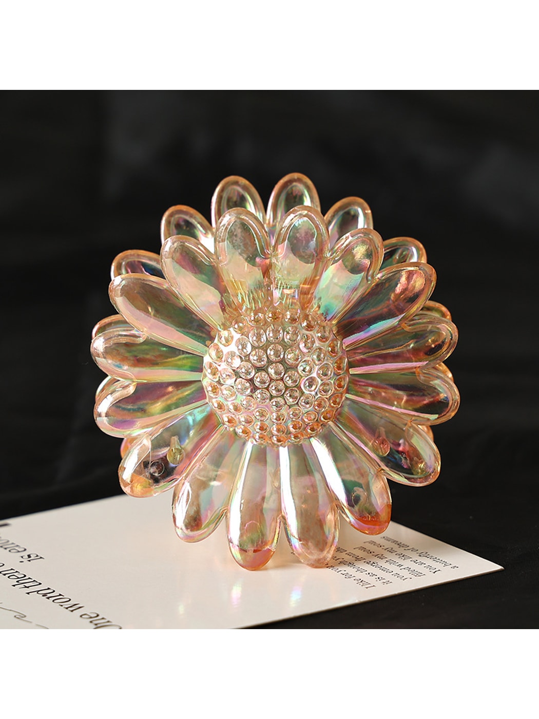 Beau - Flower Shaped Decorative Plastic Alloy Claw Clip