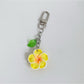 Keypus - Alloy Plastic Flower Pendant Bag Charm Keychain
