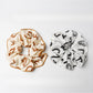 Gifty - Letter Print Satin Scrunchie